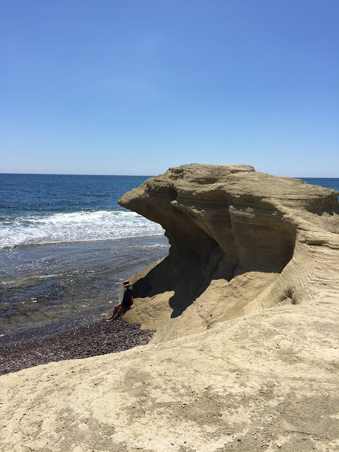 Fossilised sand dunes at Los Escullos