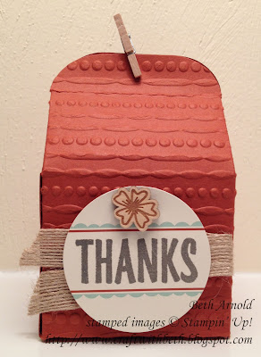 Craft with Beth: August 2016 Bold Botanicals Paper Pumpkin Kit Alternative Project Baker's Box Thank You