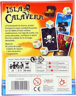 Trasera caja Isla Calavera