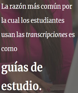 la principal razón por la que se usa el subtitulado es para ser una guia