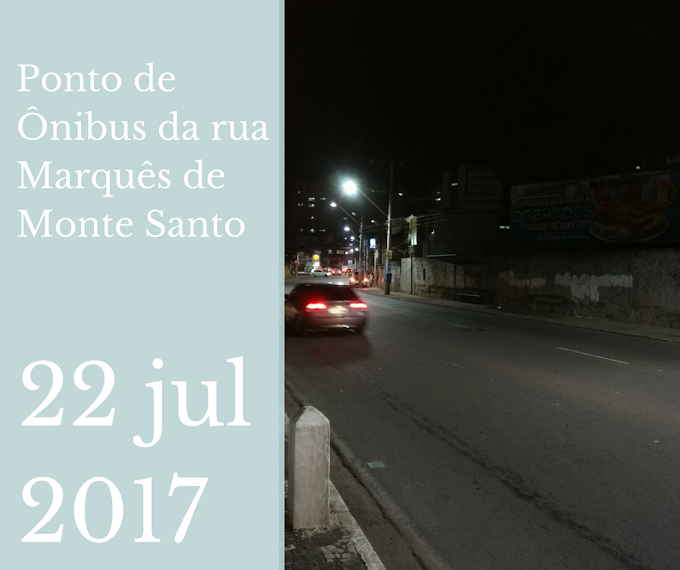 Esse é o local do ponto de ônibus que a Prefeitura acha que está bom