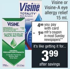 Visine eye Allergy relief drops 