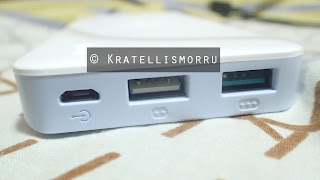 powerbank micro usb input, two usb output