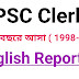 PSC Clerk English Reporting Previous Year ( 1998-2009)