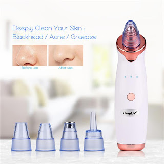 Blackhead Remover Vacuum Electric Blackhead Vacuum Extractor Clean Tool Beauty Device with 5 Probes for Blackhead Remover Vacuum Suction Cleanser