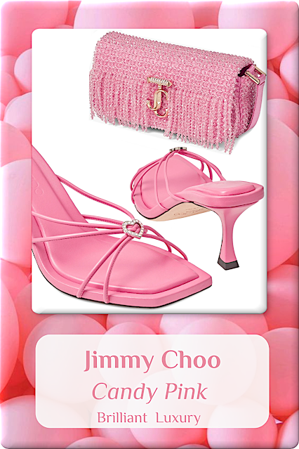 ♦Candy Pink Jimmy Choo #jimmychoo #shoes #bags #pink #brilliantluxury