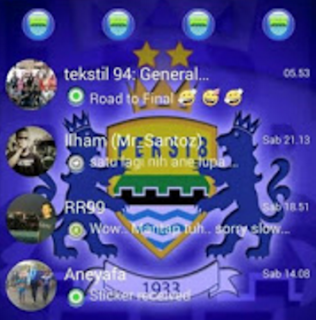 BBM Mod (Not Clone) Tema Persib Bandung Versi 2.10.0.31 Apk