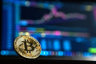 bitcoin-in-digital-computer-background