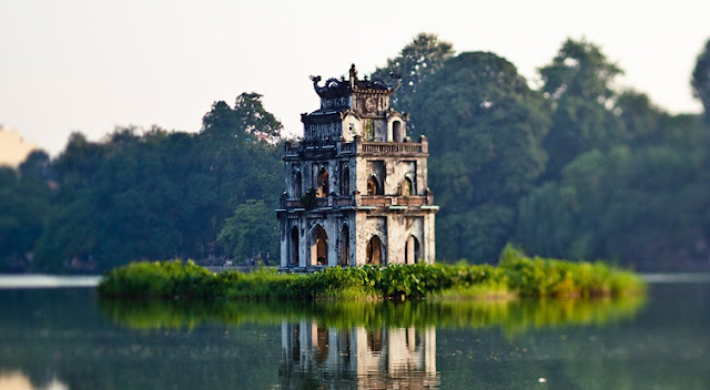 vacaciones vietnam - lago Hoan Kiem