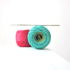 turkish crochet, pink, aqua, thread, hook, Haafner