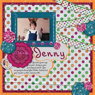 Mommy Me Time Scrapper - Too Polka Dotty - Jenny