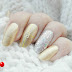 Manichiura de iarna cu oja aurie / Golden winter nail art
