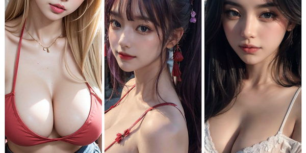 200+ Breath Taking  AI Generated Girls Images feeling of falling in love.