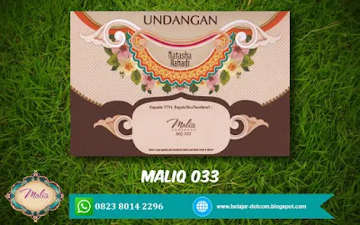 Daftar Harga Blanko Undangan Maliq MQ 001 - MQ 48