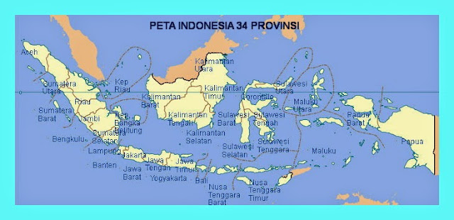 MUDAH BELAJAR IPS SMP PETA 34 PROVINSI  DI INDONESIA