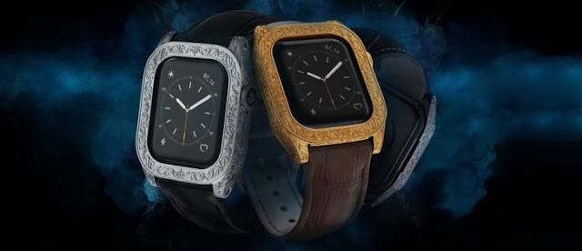 Caviar dresses up the Apple Watch 7 in bronze, gold and titanium