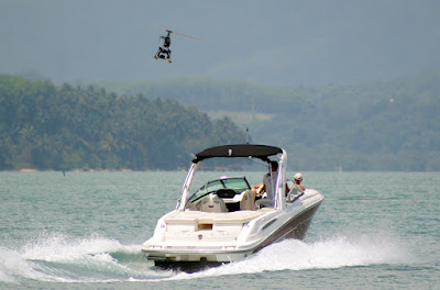 Sky Water boat and Helicam helicopter