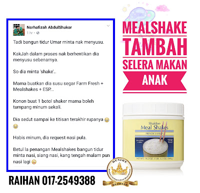 Mealshake Bantu Tambah Selera Makan Anak-anak