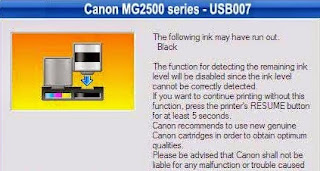 Reset Printer Canon