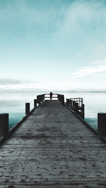 Pier, Alone, Loneliness, Sea
