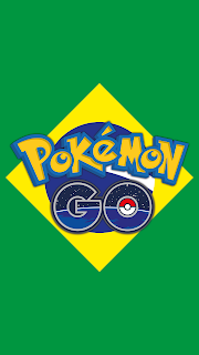 Wallpaper do Pokemon GO bandeira Brasil para celular Android e Iphone grátis