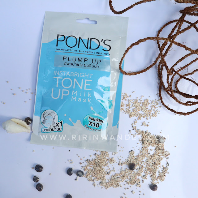 Review Pond's Instabright Sheet Mask Plum Up & Glow Up