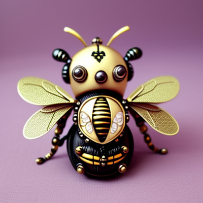 Steampunk Bee Statue Miniature 3D amazingwallpapersa blogspot com (6)