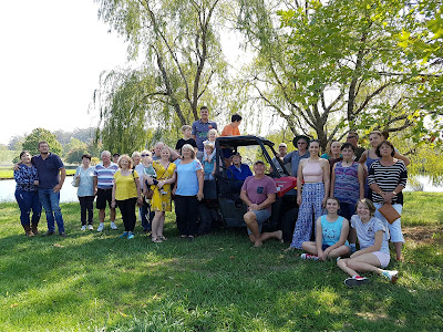 Group photo taken at the Maguire's old farm, farquharmacrae.blogspot.com