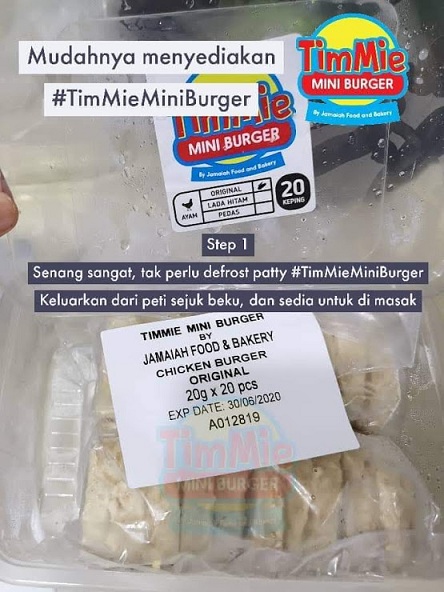 Mini Burgers Comel Confrim budak-budak suka