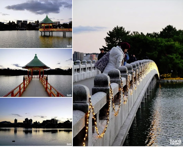 大濠公園のイルミネーション、福岡