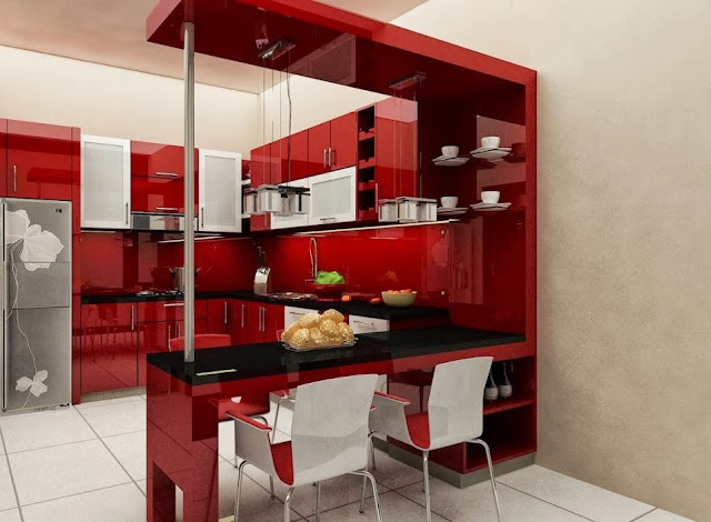 Adharinterior: Dsign interior kitchen set dan meja mini bar