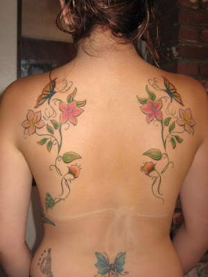 Free Lower Back Tattoos Butterfly