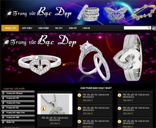 thiết kế website trang sức uy tín