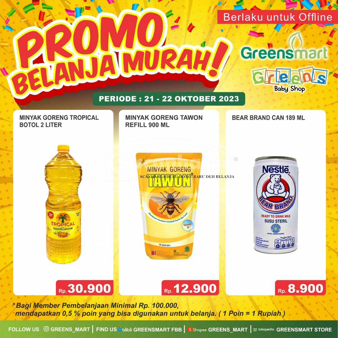 Promo GREENSMART Belanja Murah Minyak Goreng