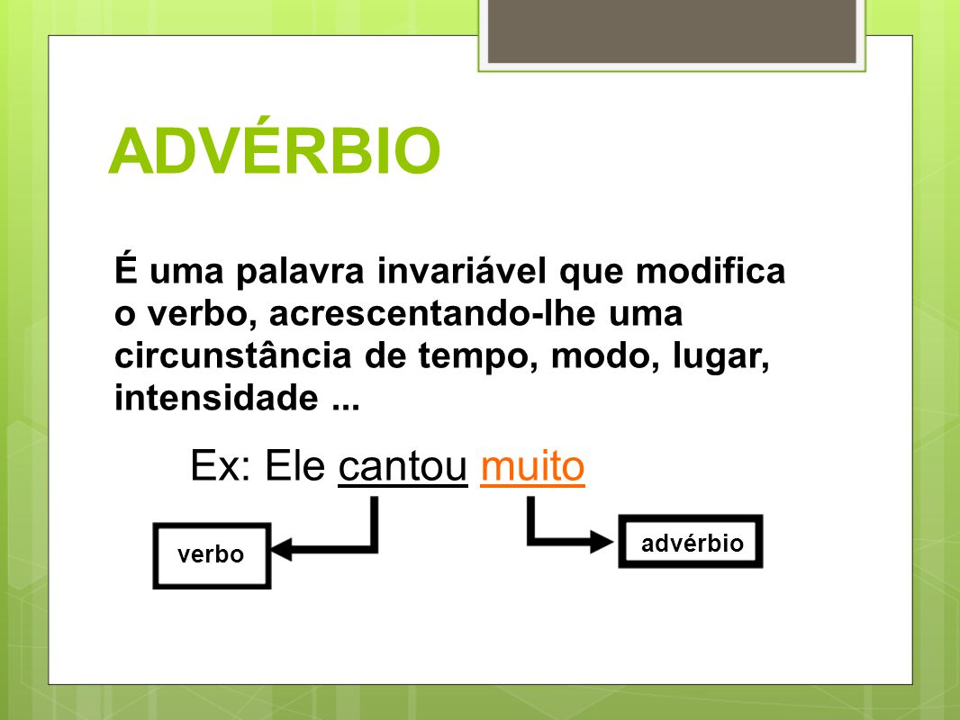 Advérbio