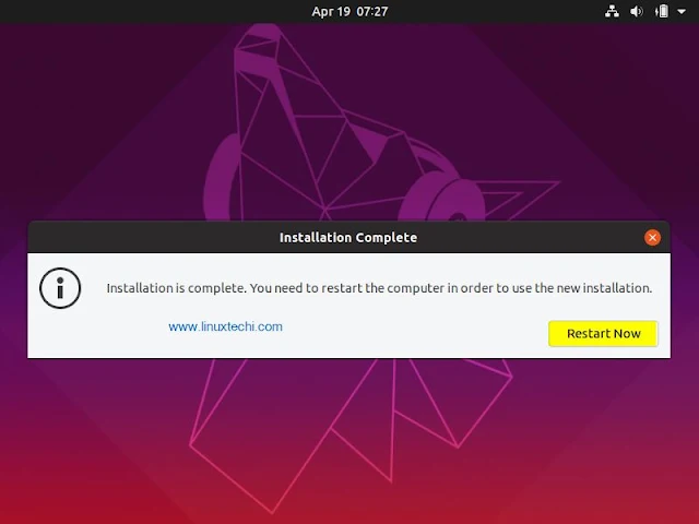 شرح تثبيت توزيعة Ubuntu 19.04 على الكمبيوتر