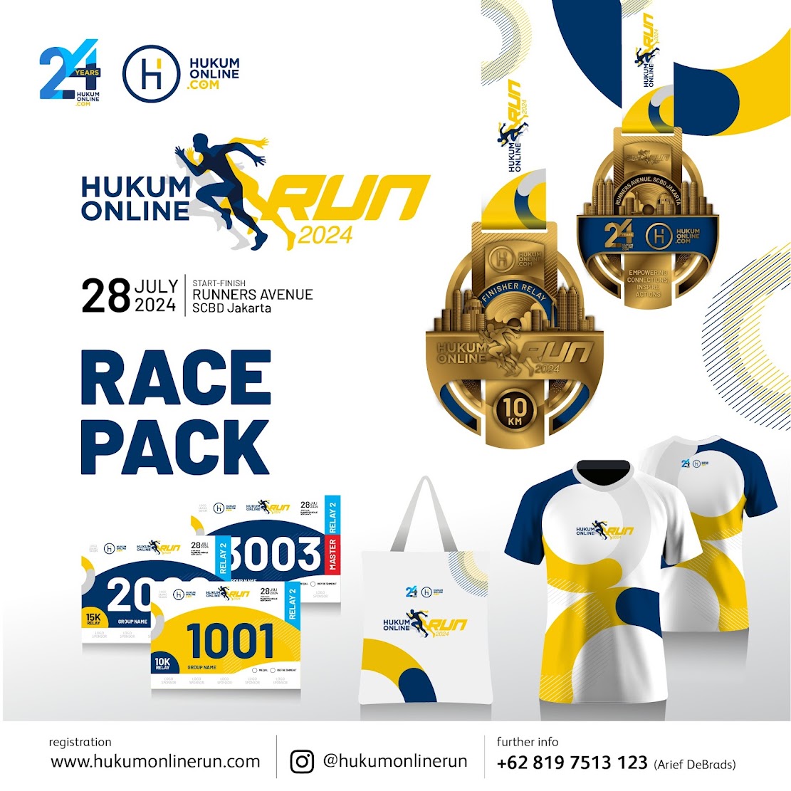 Racepack 👟 HukumOnline Run • 2024