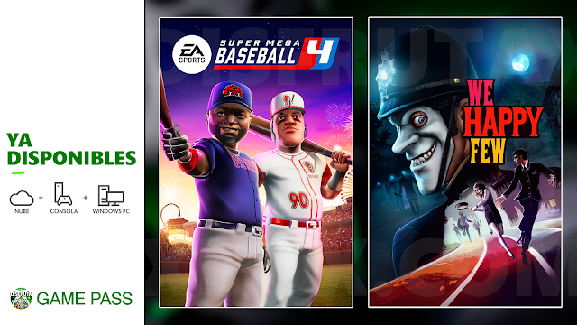 "Super Mega Baseball™ 4" y "We Happy Few" ya están disponibles en Xbox Game Pass