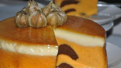 Resep cara membuat puding karamel pome yang lembut