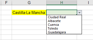 Validación de datos dependiente con DESREF