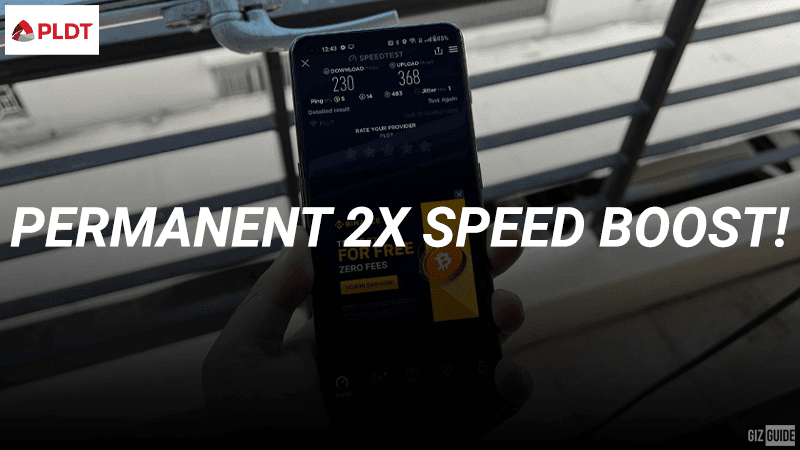 Breaking: PLDT Fiber offers a FREE permanent up to 2x speed boost on all plans!