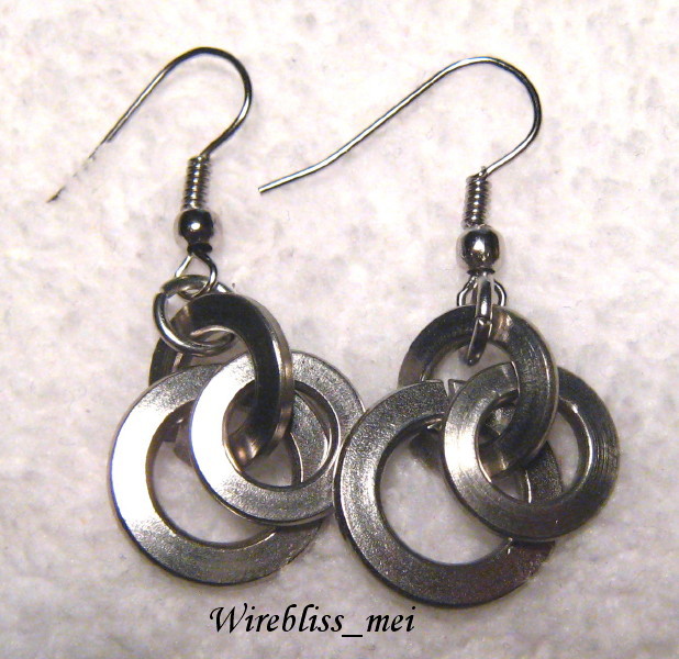 Stainless steel washers earrings