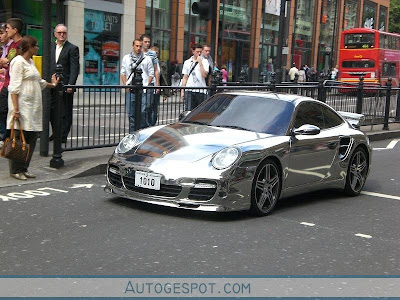 Chrome Porsche 911 Turbo