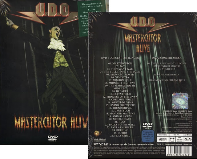 U.D.O. Mastercutor Alive 2 DVD