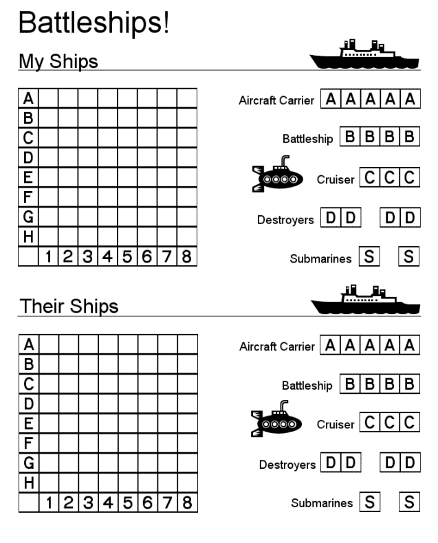 The gallery for --> Battleship Board Game Grid