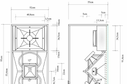 Contoh Rangkaian Skema box speaker 12inch x2 Suara Joss