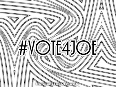 #Vote4Joe - Free Coloring Book Art by gvan42 - Fancy Pants Letters