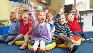 Students raising their hands