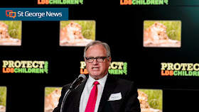 In this file photo, Sam Young, a Mormon father from Houston who is seeking an end to sexually explicit interviews of Mormon youth by their LDS bishops, talks during a news conference in Salt Lake City, Jan. 18, 2018 | Photo by Steve Griffin/The Salt Lake Tribune via Associated Press