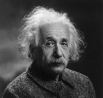 albert einstein bw